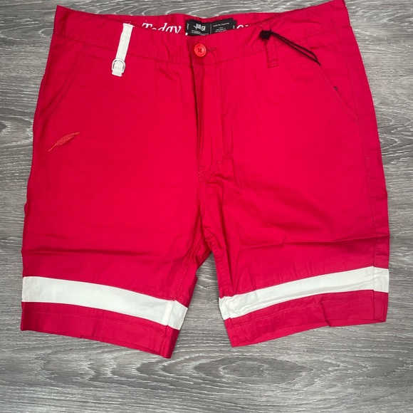 Publish Brand “Gauguin” Red/White Shorts - Picture 1 of 1